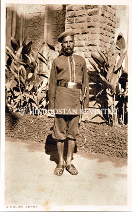 /data/Original Prints/Portraiture, Portraits, Occupations, Trades and Professions, People/A POLICE SEPOY - (HAVALDAR - IN OLD BOMBAY).jpg